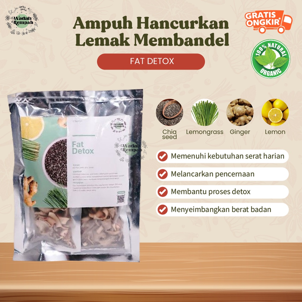 Jual Paket 5 Hari Fat Detox Slimming Tea Teh Wedang Herbal Rempah ...