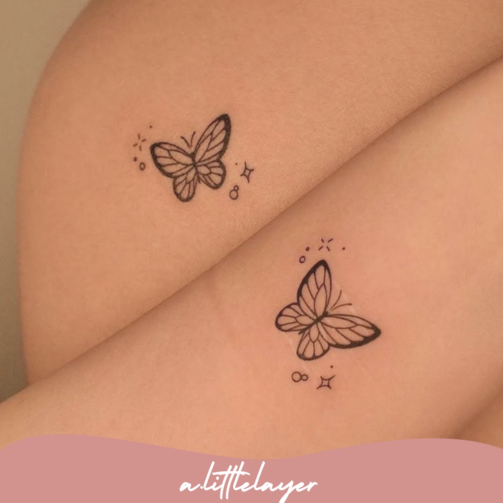 Jual Aesthetic Butterfly tattoo tato kupu-kupu nevertheless tattoo