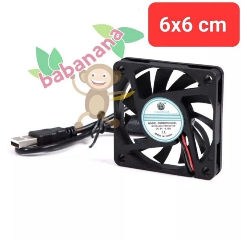 Jual Fan 6cm 5V kipas cooler router modem hdd external cooling laptop ...