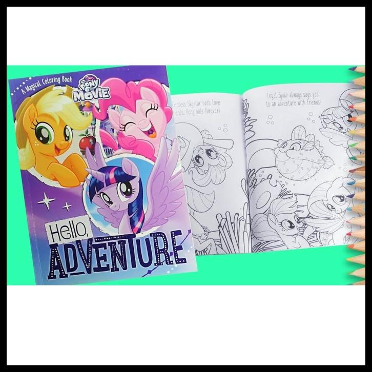 Jual Buku Mewarnai My Little Pony The Movie Magical Coloring Book Hello