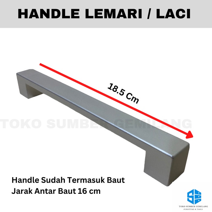 Jual Handle Lemari / Pegangan Lemari / Tarikan Lemari / Handle PK 160 ...