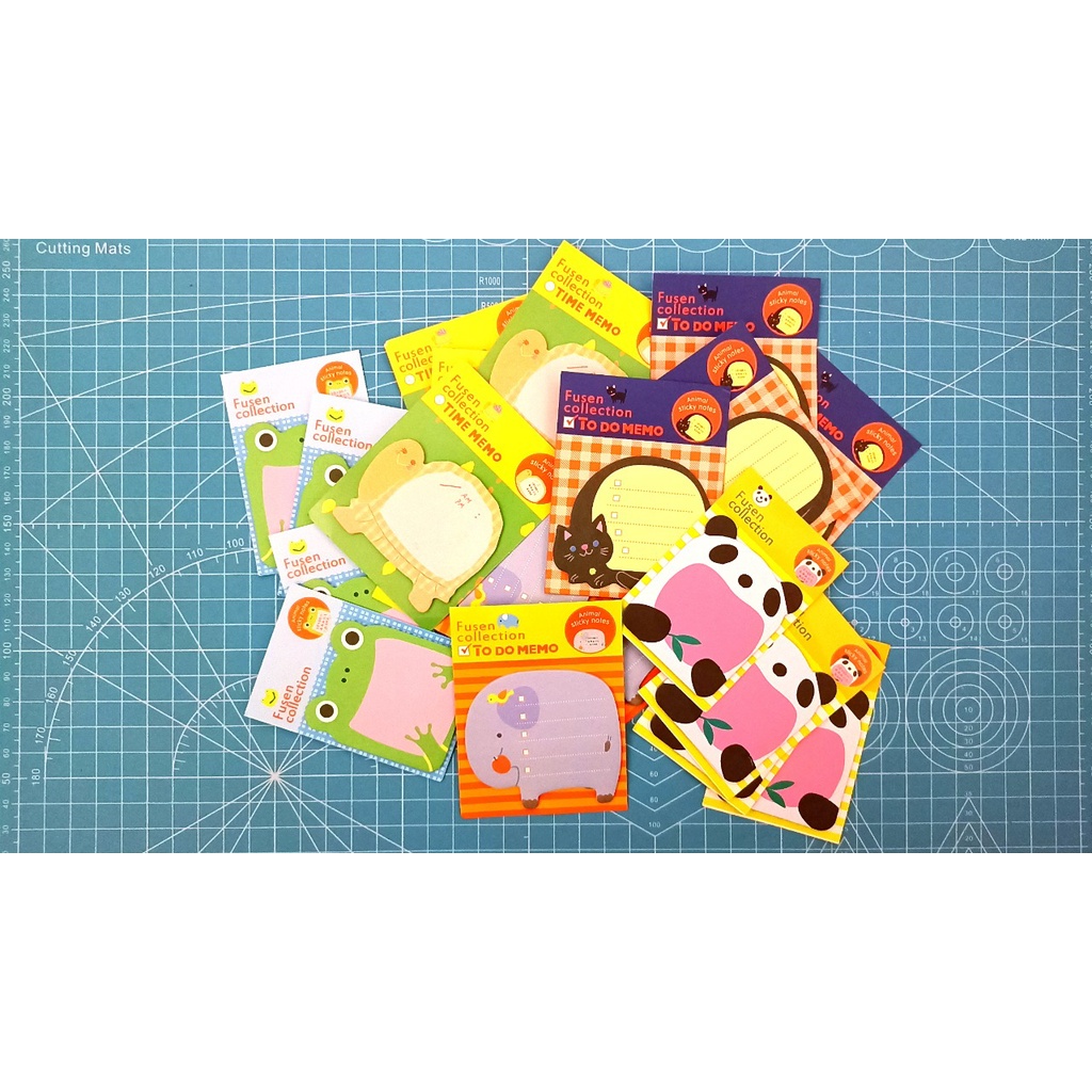 Jual STICKY NOTES KARAKTER LUCU Zoo Animal Buku Catatan Kecil Memo Mini ...