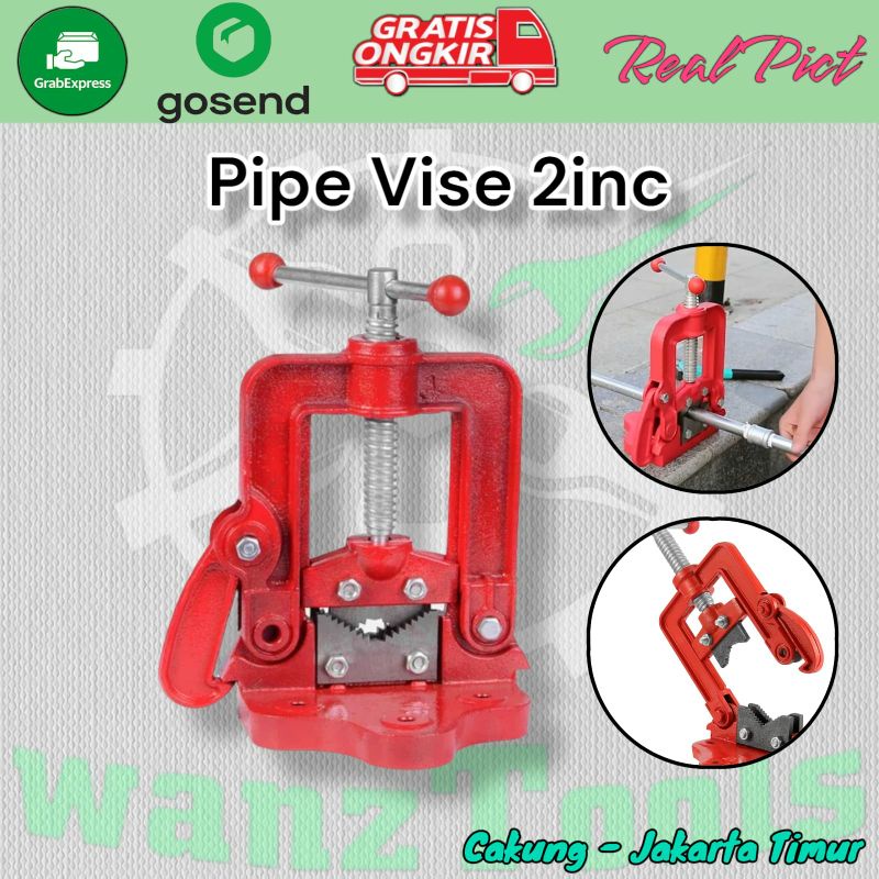 Jual Pipe Vise 2inch Penjepit Pipa Ragum Pipa Catok Pipa 2inc