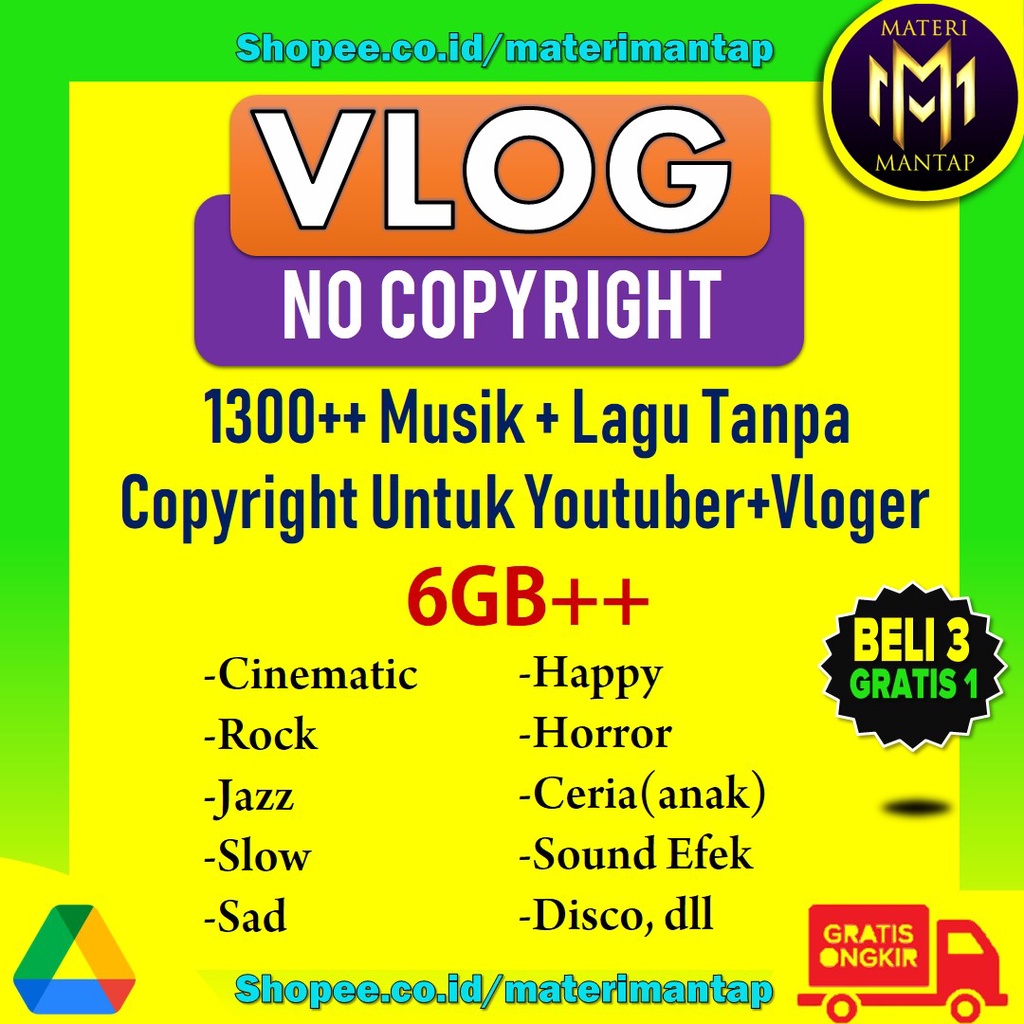 Jual NCS - No Copyright 1300++ Sound For Youtuber | Backsound Musik ...