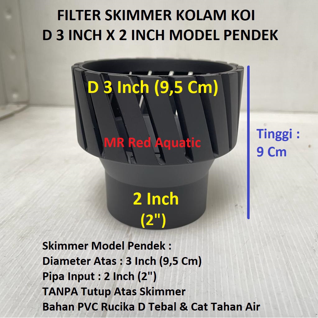 Jual Skimmer Kolam Koi D 3 x 2 Inch Model Pendek Filter Skimer Vacuum Pipa 2" Shopee Indonesia