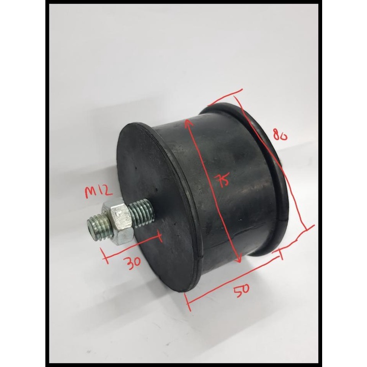 Jual HOT DEAL ENGINE MOUNTING 80 X 12 X 50 MM (BB) BAUT-BAUT / UNTUK ...