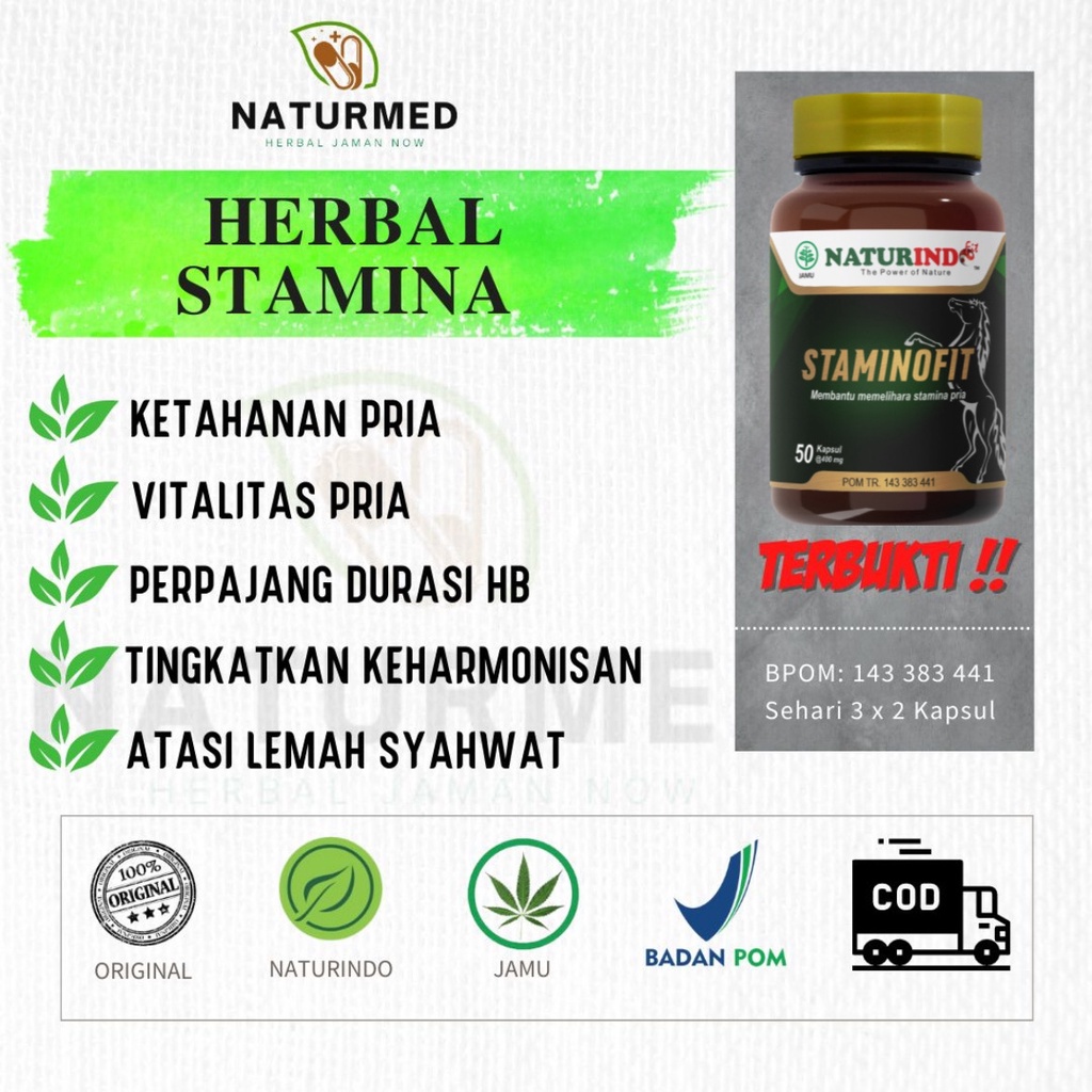 Jual Staminofit Naturindo Suplemen Obat Herbal Memelihara Menjaga