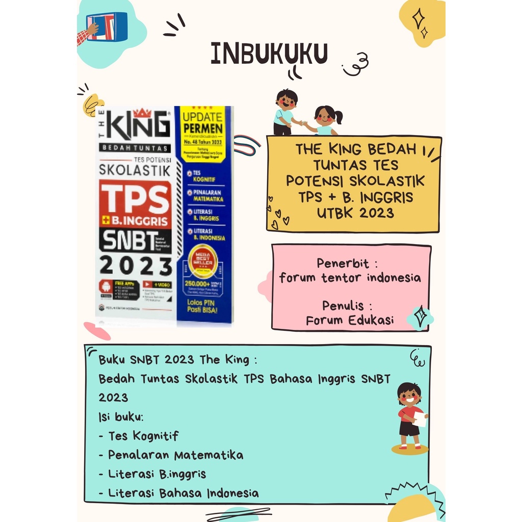 Jual BUKU THE KING BEDAH TUNTAS TES POTENSI SKOLASTIK TPS B. INGGRIS ...