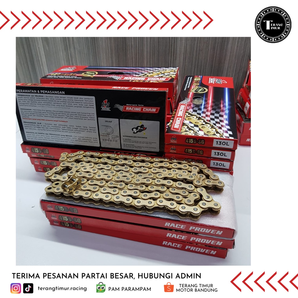 Jual Rantai PRO1 415HS - SG 130L Racing Variasi Motor/Aksesoris Motor ...