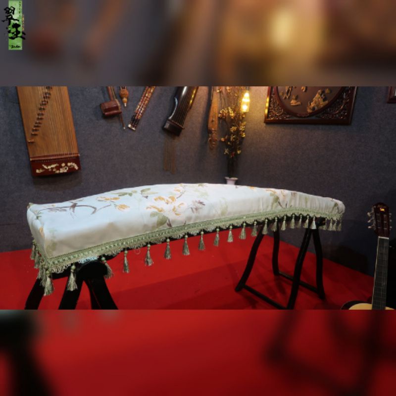 Jual Cover hijau simple regular kain penutup alat musik guzheng