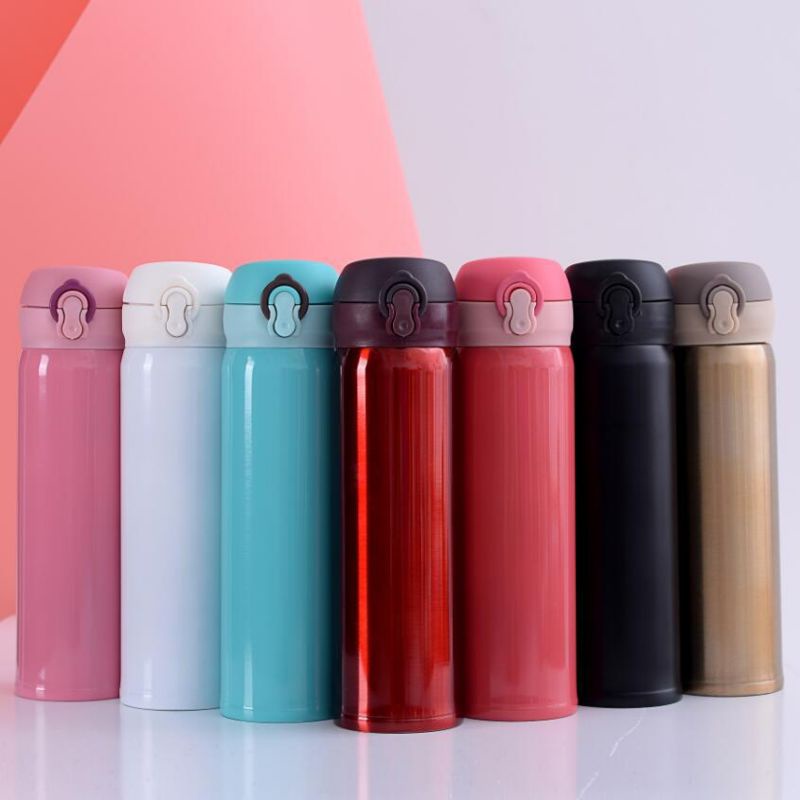 Jual Termos Kancing Polos Safety Lock Tumbler Panas Dingin Travelling