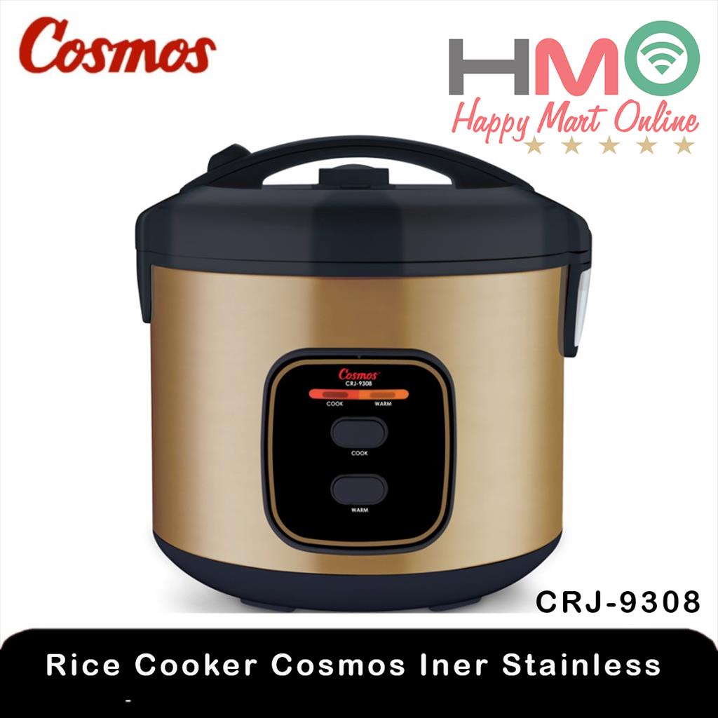 Jual Cosmos Rice Cooker 2 Liter Stainless Steel CRJ 9308 Magic Com ...