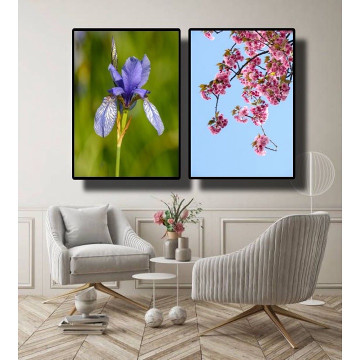 Jual Hiasan dinding Gambar bunga|Dekorasi Ruang Tamu Minimalis|Poster