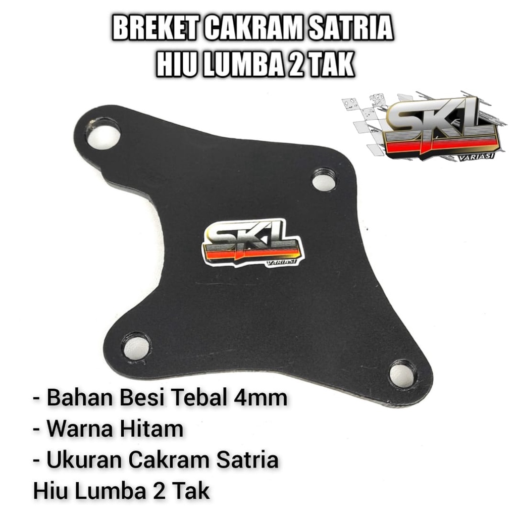 Jual Breket Kaliper Cakram Depan Satria 2 tak Hiu Lumba Piringan Besar