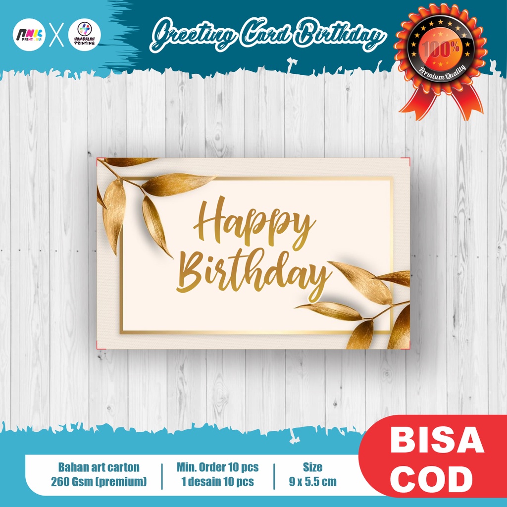 Jual GREETING CARD BIRTHDAY - GIFT CARD - KARTU UCAPAN ULANG TAHUN