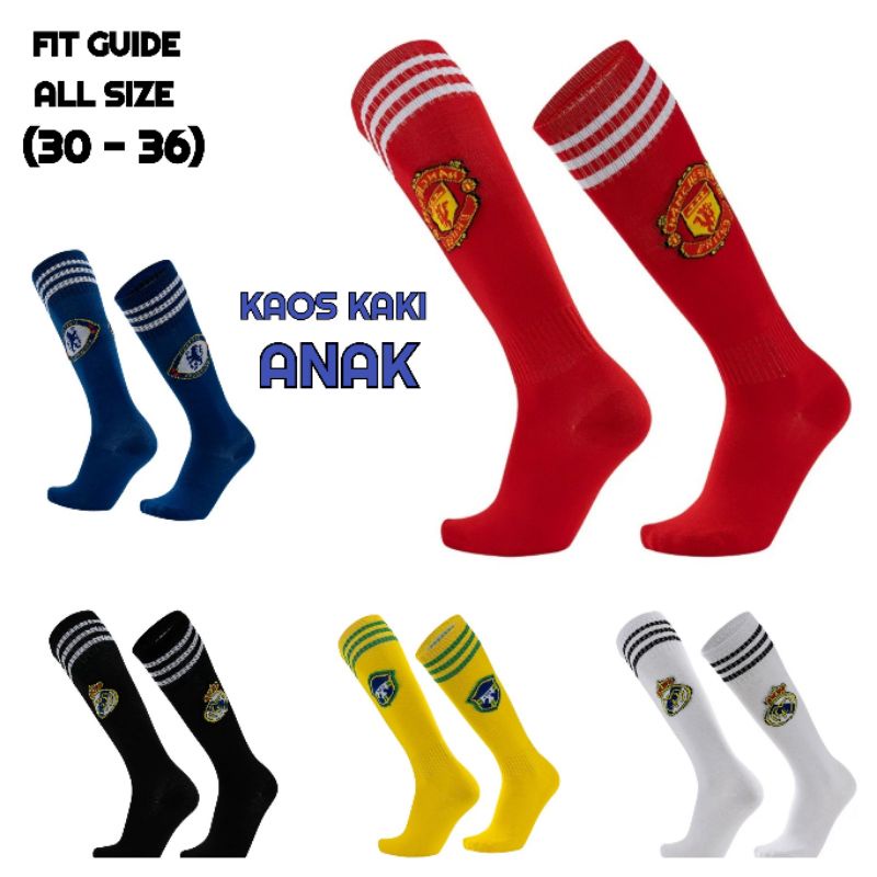 Jual Kaos Kaki Bola Futsal Anak Kk28 Panjang Lutut Tebal Katun Shopee