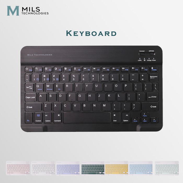 Jual Mils Technologies Bluetooth Keyboard 7 10 12 inch for iPad Huawei ...