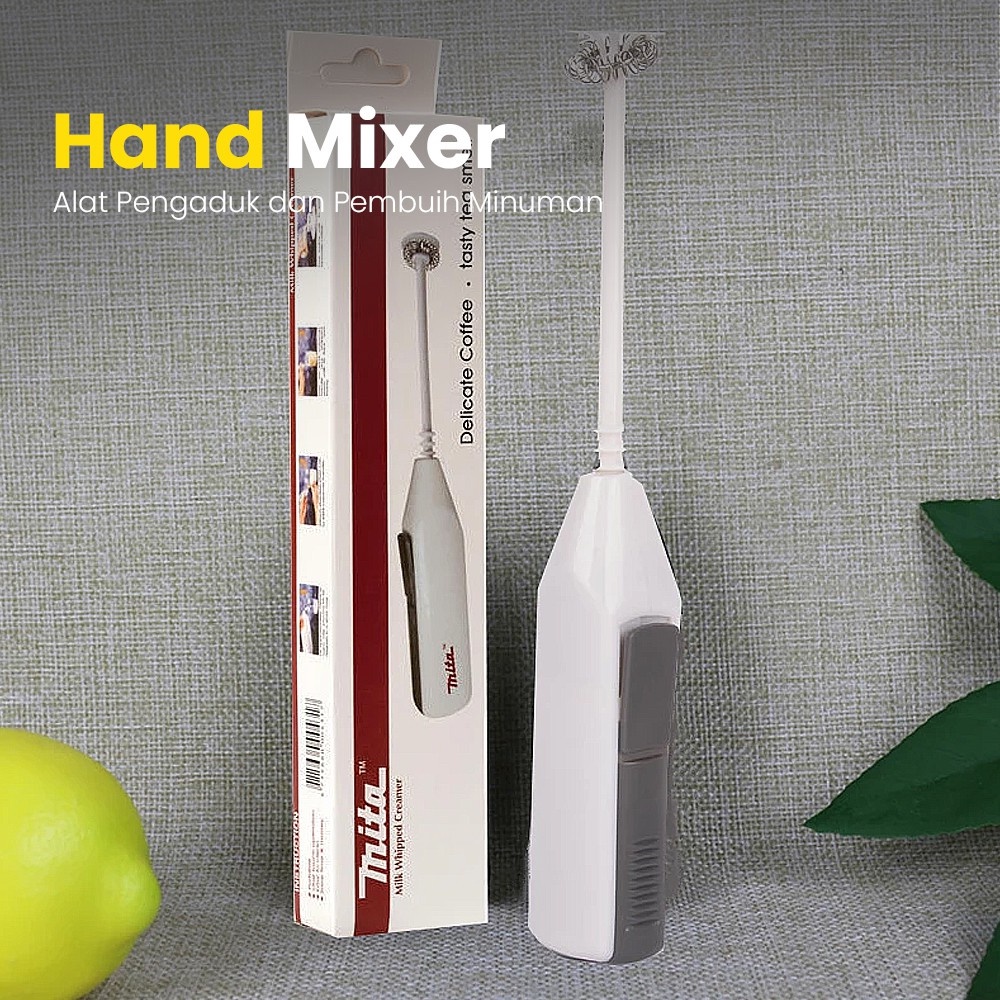 Jual Hand Mixer Pembuih Kopi Susu Elektrik Handle Stirrer Whisk Milk ...