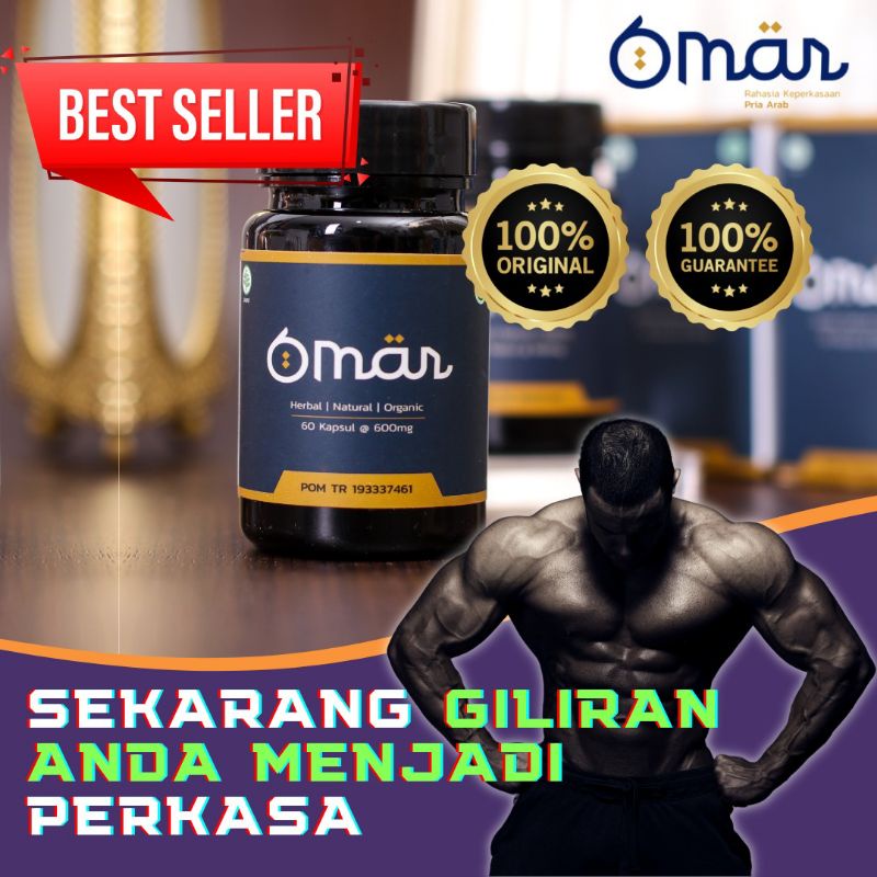 Jual Obat Herbal Stamina Pria Omar Original 100 Isi 60 Kapsul Suplemen