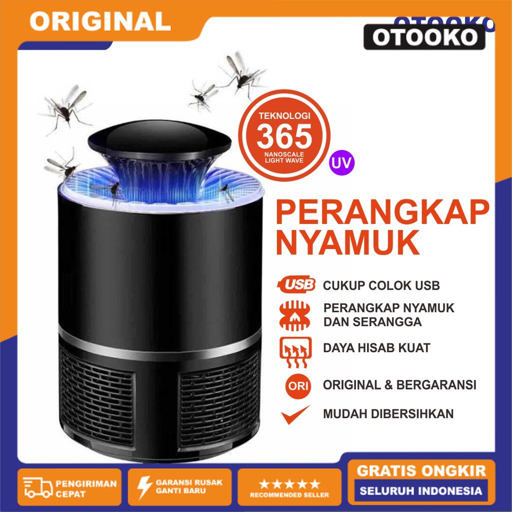 Jual Perangkap Alat Jebakan Penangkap Nyamuk Lalat Buah Kipas Lampu Led