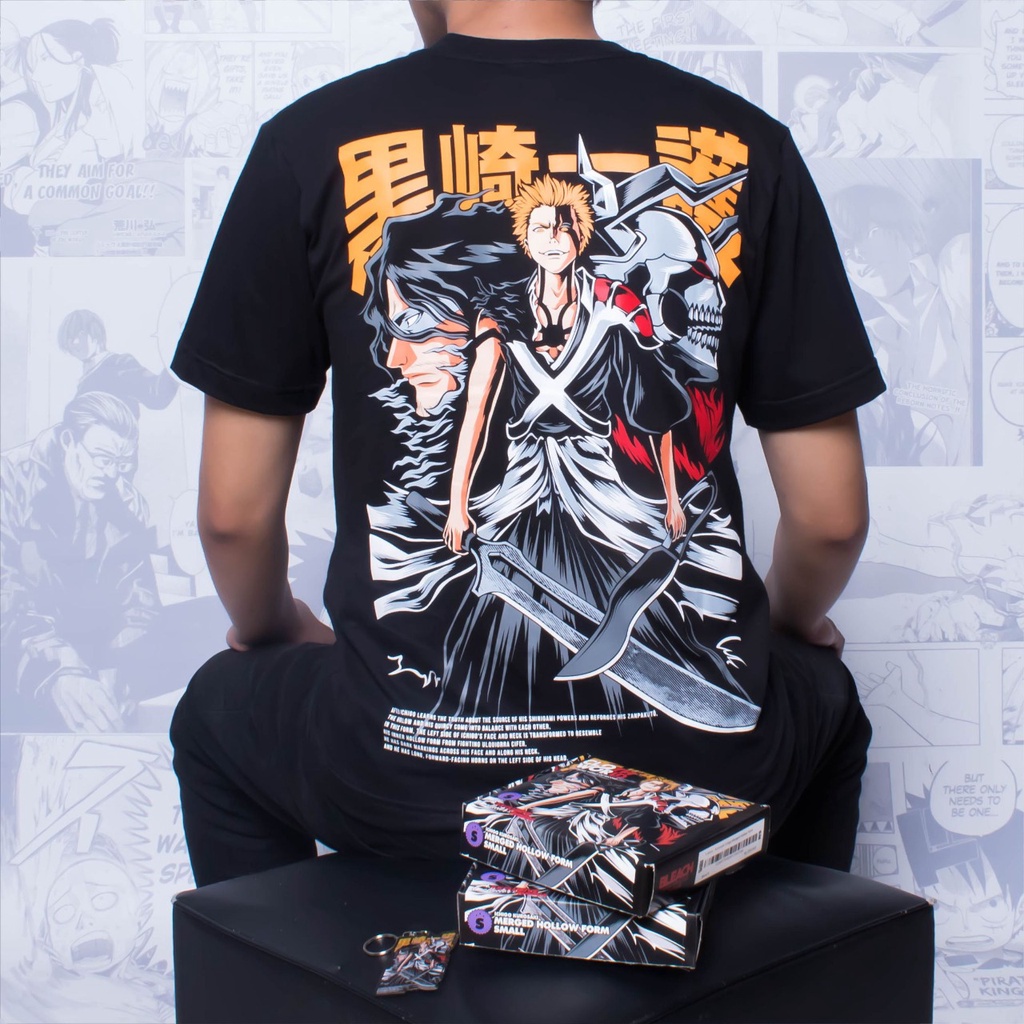 Jual CLOWOR Ichigo Kurosaki Merged Hollow Form Bleach Thousand Year Blood War Arc Kaos Tshirt