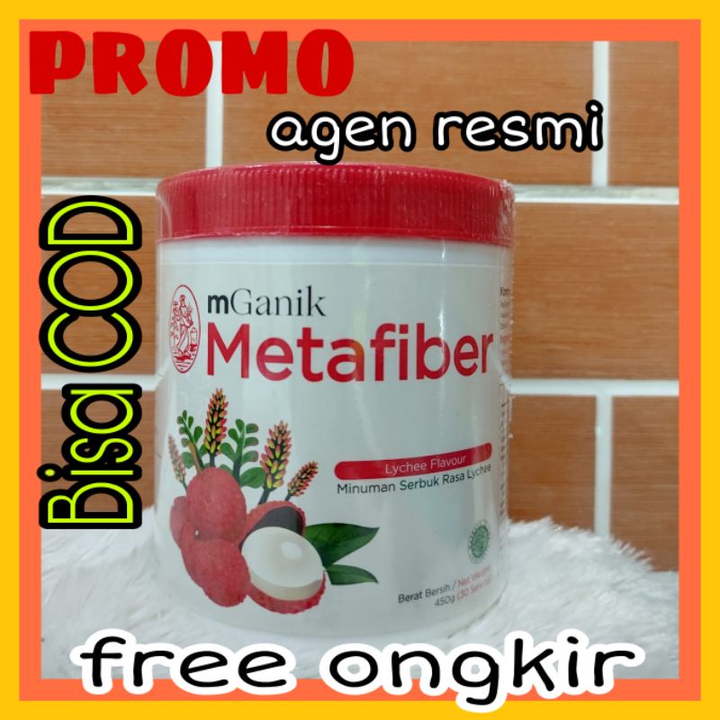 Jual Mganik Metafiber Rasa Leci 450gr (30serving) | Shopee Indonesia
