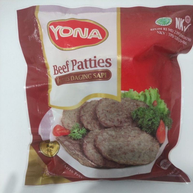 Jual BEEF PATTIES YONA 500GR Shopee Indonesia