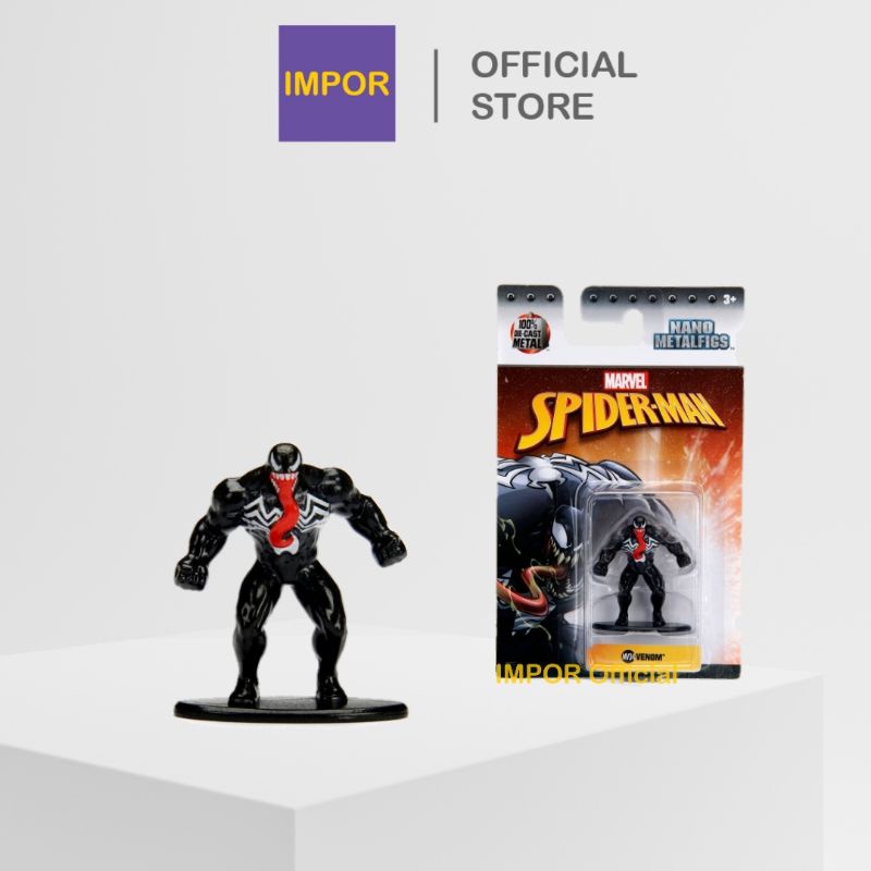 Jual IMPOR Figure Venom Marvel Jada Nano Metalfigs Toys Mainan Anak ...