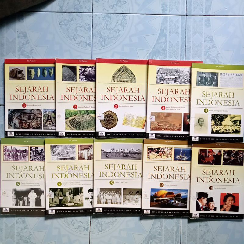 Jual BUKU ORIGINAL SEJARAH INDONESIA BUKU 1 2 3 4 5 6 7 8 9 10 ZAMAN ...