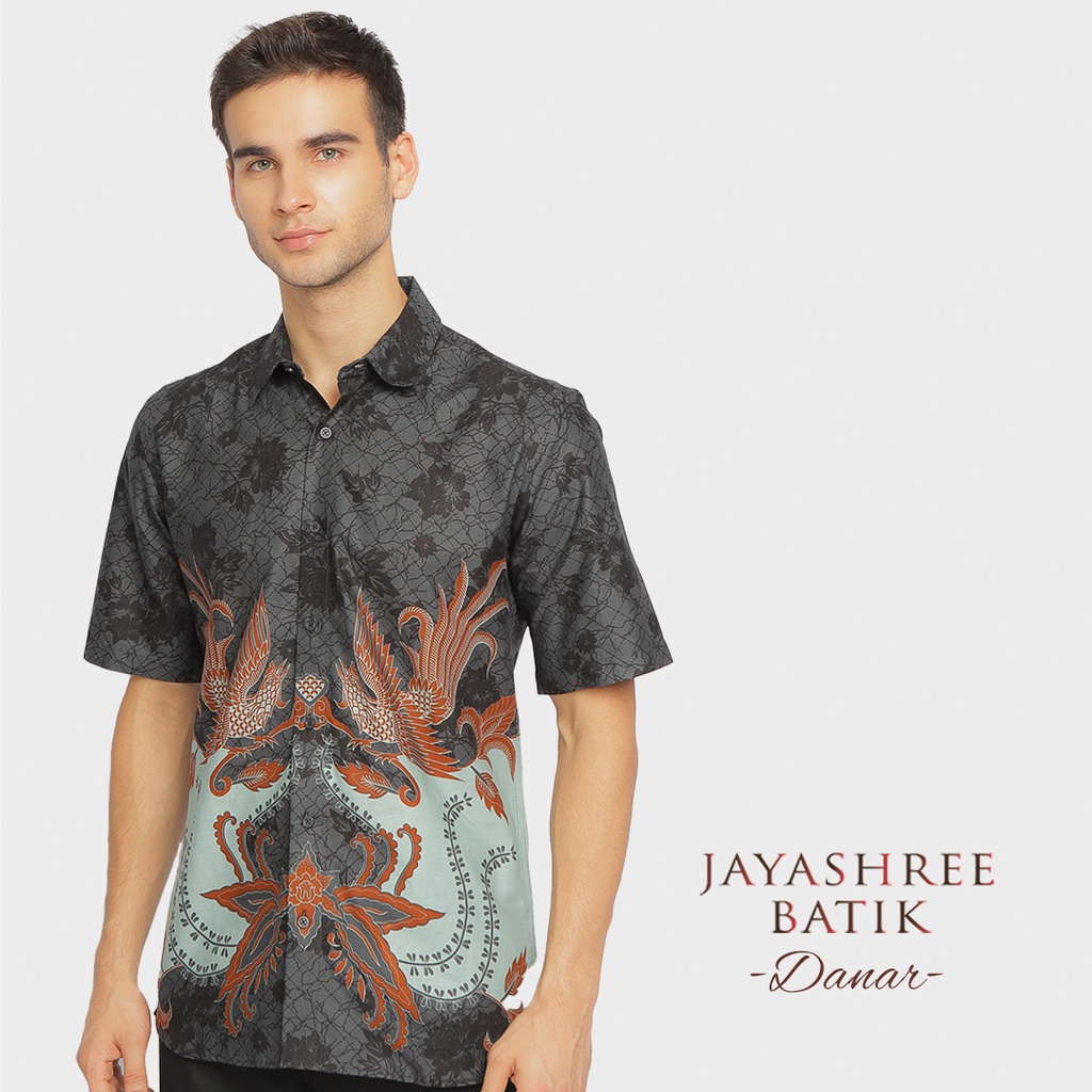 Jual Jayashree Batik Slimfit Danar Grey Kemeja Batik Pria Lengan Pendek ...