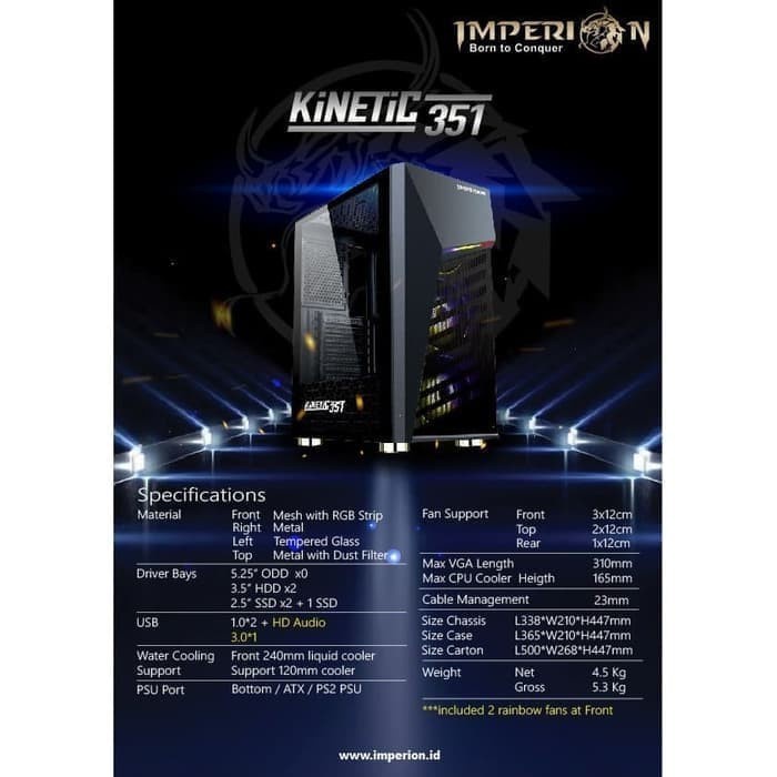 Jual Casing Imperion Kinetic 351 - Casing Gaming | Shopee Indonesia