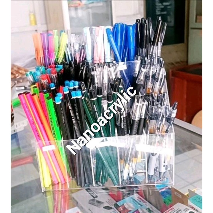 Jual Akrilik Rak pulpen 3 susun | Shopee Indonesia