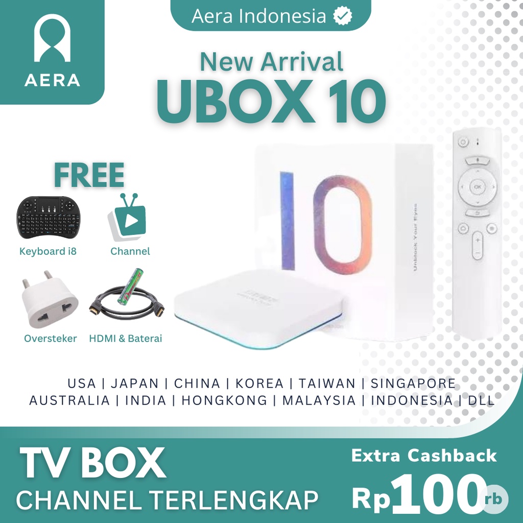 Jual Unblock Tech UBOX 10 Pro Max Generation TV BOX Android 12.0 4GB