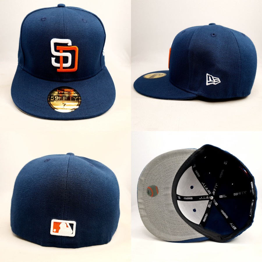 Jual TOPI FITTED MLB SAN DIEGO PADRES NAVY LOGO ORANGE PUTIH | Shopee ...