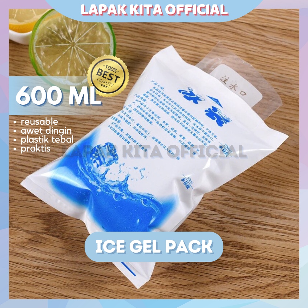 Jual Ice Gel Pack 600ml Reusable Es Thermafreeze Frozen Food Pendingin Masker Serbaguna Shopee