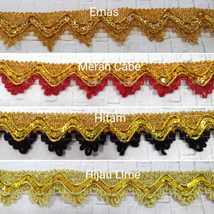 Jual Renda Renda Emas / Renda India 4783 (15 Yards) | Shopee Indonesia