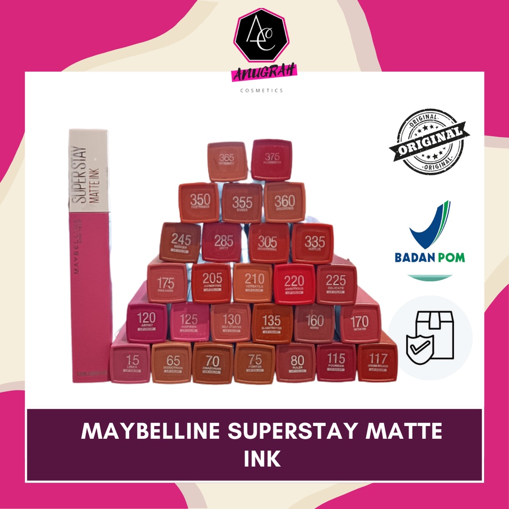 Jual MAYBELLINE SUPERSTAY MATTE INK | Shopee Indonesia