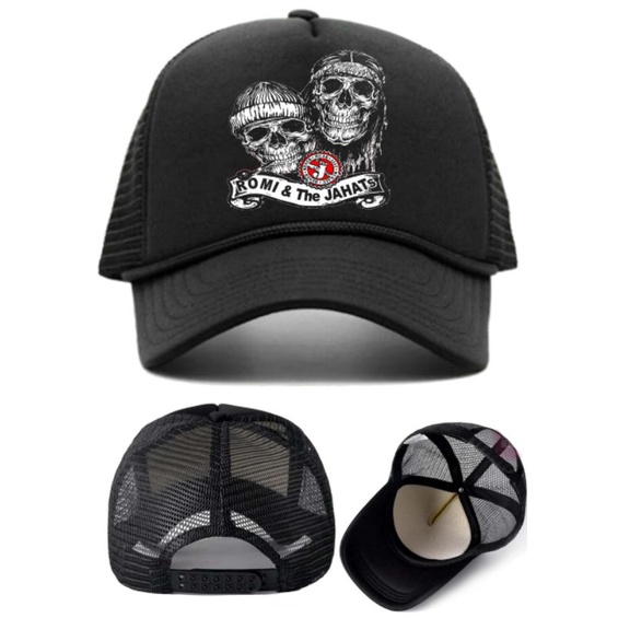 Jual topi trucker band romi and jahats,topi jaring,topi band punk,topi ...