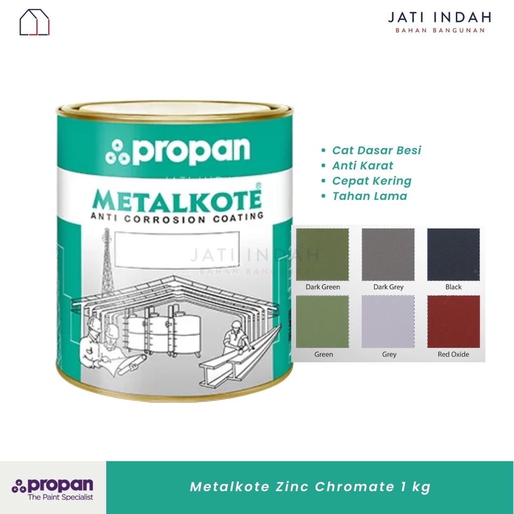 Jual Propan Metalkote 1 Kg Alkyd Primer Ap 291 Zinc Chromate Cat Dasar Besi Anti Karat Shopee 3468