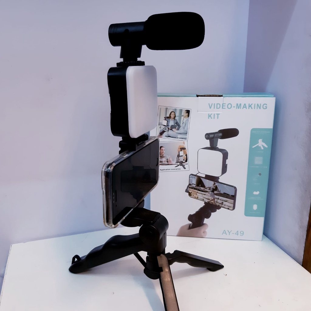 Jual Tripod Vloger Video Making Kit Vlogging Set Video Livestream ...