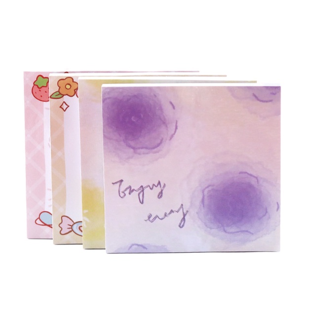Jual J2 - Sticky notes purple color Memo tempel motif rose | Shopee ...