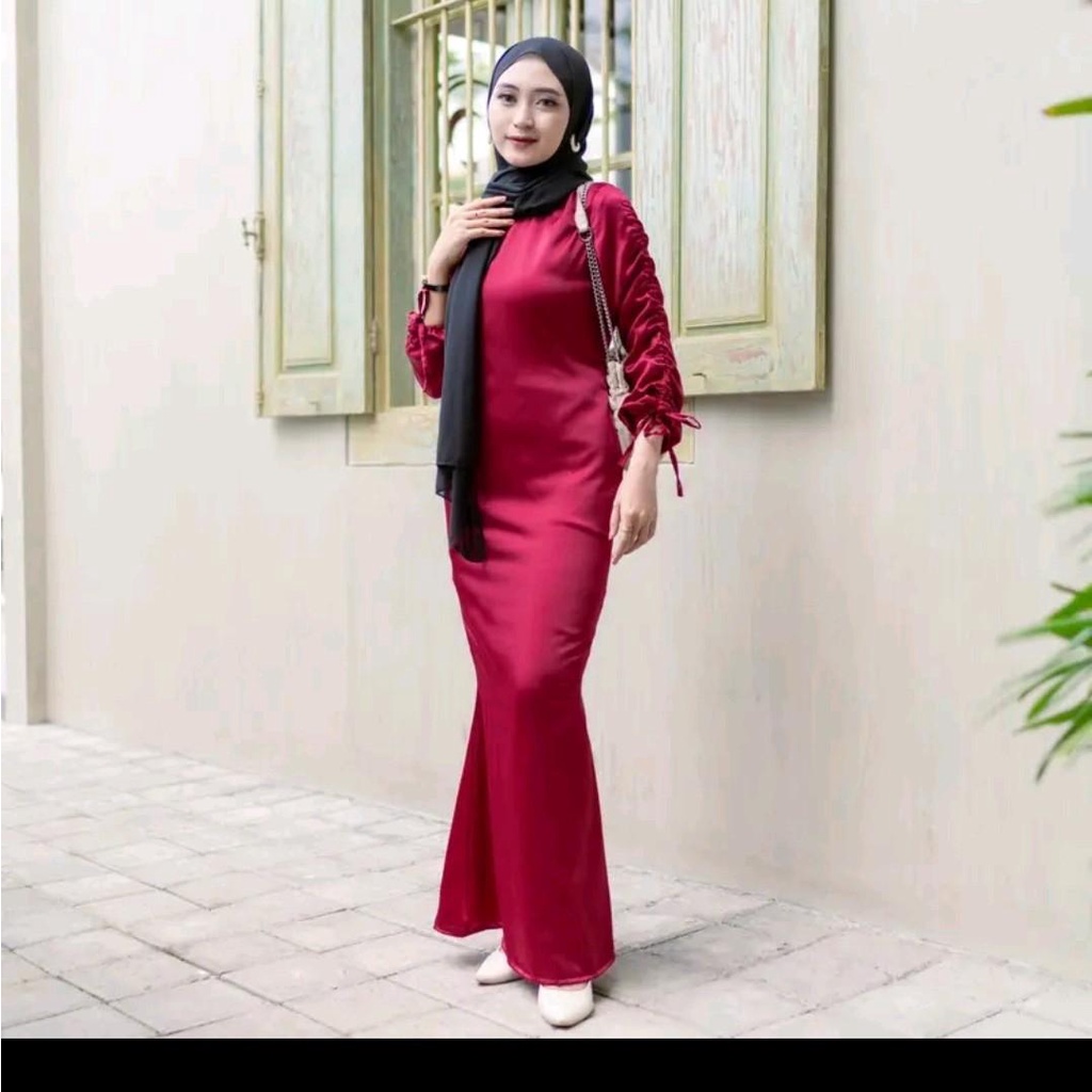 Jual Carla DRESS DARLA SILK GAUN DARLA Padaka Attire / Andini dres ...