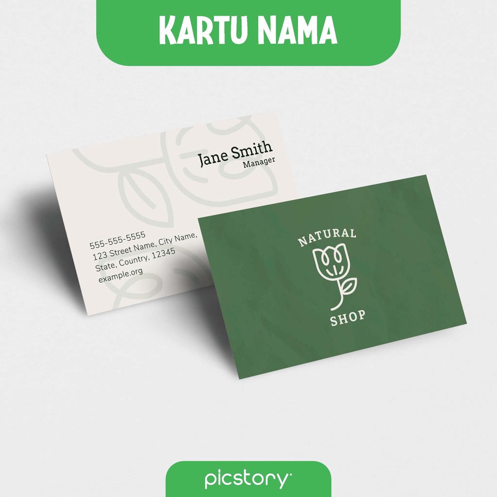 Jual Cetak Kartu Nama Custom Kartu Nama Bisnis Sisi Sisi Name