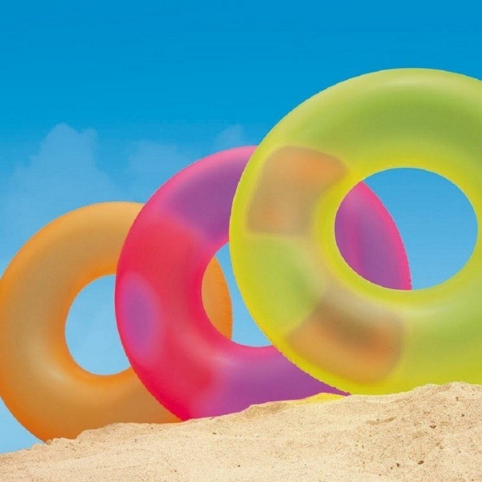Jual INTEX 59262 Ban Renang Neon Frost Tubes Swim Ring 91cm utk 9th ke ...