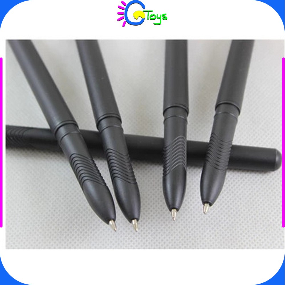 Jual CR-A45 Pulpen Hitam 0.7mm Motif Polos Tinta Hitam Simple Ballpoint ...