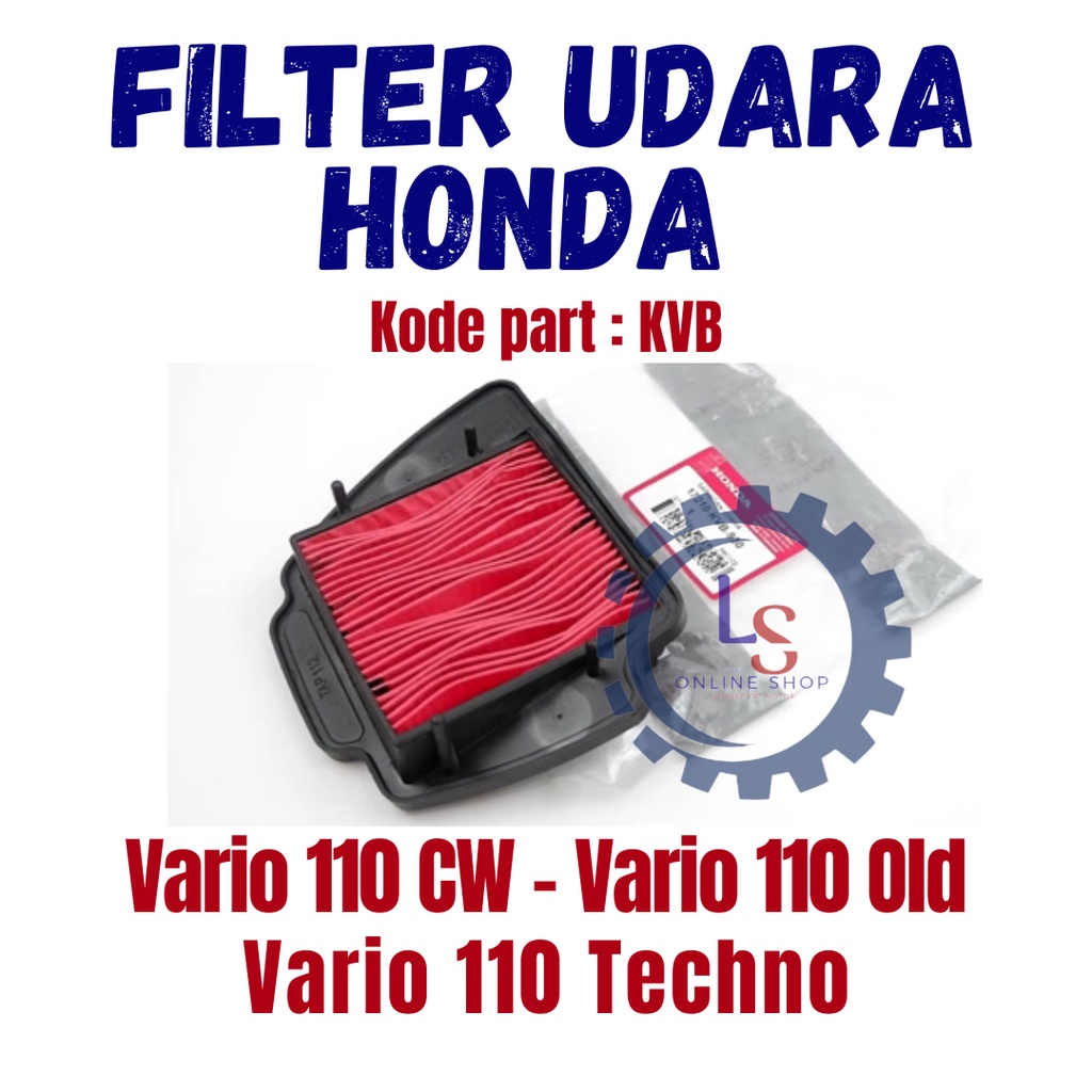 Jual Filter Saringan Udara Honda Vario Karbu Vario Cw Vario Techno Karbu Kode Kvb