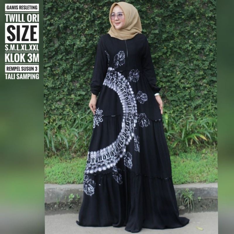 Jual Gamis Twill Ori Super Tebal Best Seller Adem Dipakai Corak Motif