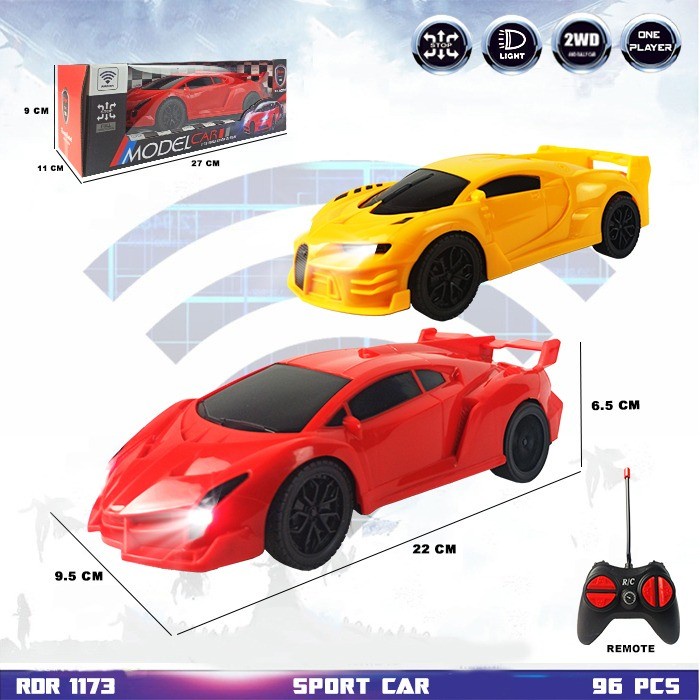 Jual RC SEDAN BUGATTI SPORT CAR MAINAN ANAK MOBIL REMOTE CONTROL KUNING ...