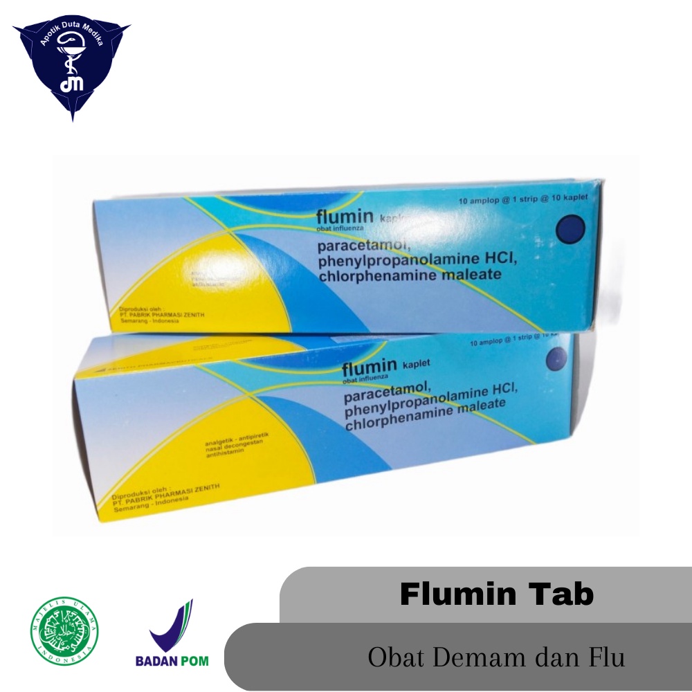 Jual Flumin Plus 10 Tablet Obat Demam Batuk Pilek Dewasaobat Demam