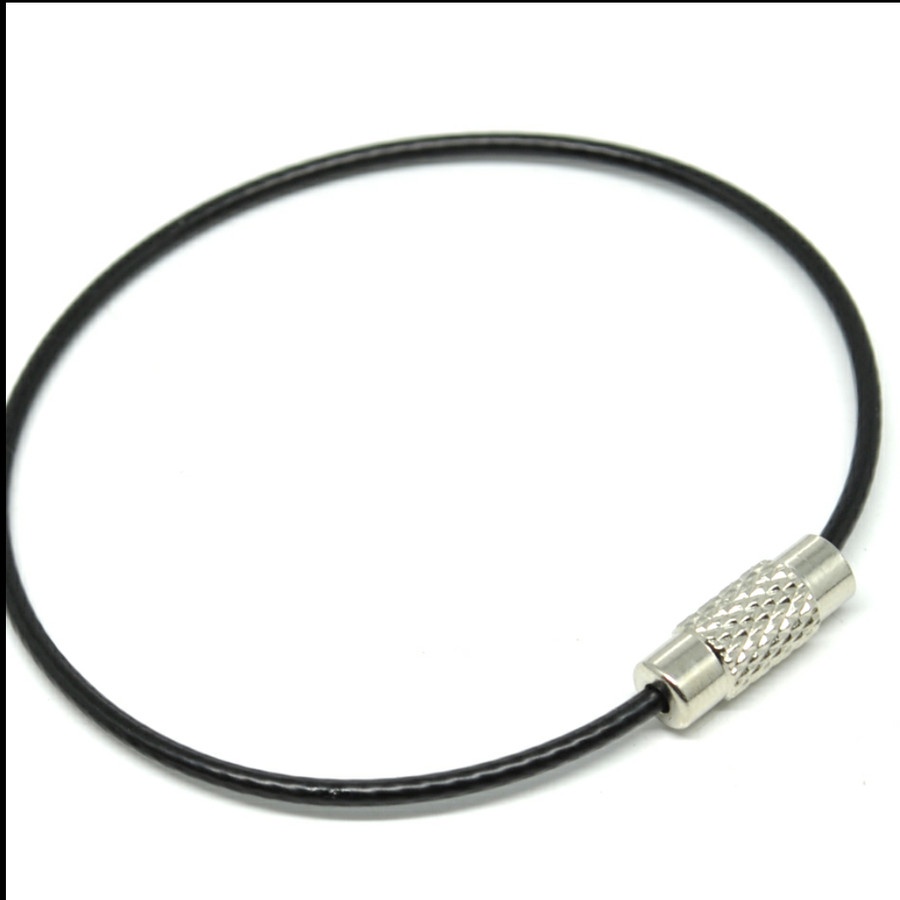 Jual tali besi carabiner metal stainless steel wire rope keys hanging ...